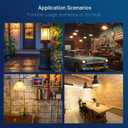 FLSNT 100W Equivalent Dimmable A21 LED Light Bulbs, Efficient 12W, 1600Lumens, 2700K Soft White, CRI90, E26 Medium Base, Clear Glass, 4 Pack