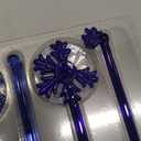 Chengu 12 Pcs Winter Swizzle Sticks 7 Inch 3D Snowflake Glass Drink Stirrers Reusable Beverage Winter Stir Sticks for Home Party Decor Hot Cocoa Chocolate Bar Supplies(White)