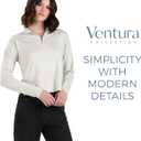 Holloway Women's Ladies Ventura 1/4 Zip Pullover (Black, M)