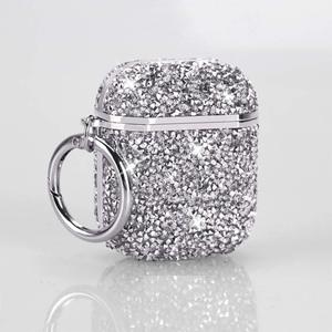 Superious Crystal Protective AirPod Case has Drop Proof Protection, Wireless Charging, Bling, Glitter, and a Keychain with a Cute Twist; Compatible with Apple AirPods Case 