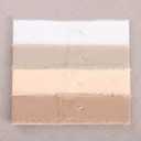 Handmade Fringe Chiffon Silk-Like Ribbon 1.5" x 3Yd Sand Color Shade Ribbons Sample Swatch Chart for Wedding Invitations, Bouquets, Gift Wrapping(Nude/Cream/Sand/Ivory)