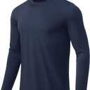 BANTREK Men's Long Sleeve Shirts Moisture Wicking UPF 50+ Sun Protection Athletic T-Shirts for Fishing Workout Swim Gym 3XL
