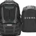 EVERKI Concept 2 Professional Laptop Backpack – Travel Backpack for Men, Laptop Bag Fits 17.3-Inch – 30L Durable Business Back Pack with Ballistic Nylon & Leather – Black (EKP133B)