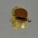 Leib Games Large Metal Pirate Coins - 100 Gold Treasure Coin Set, Metal Replica Spanish Doubloons for Pirate Party Decorations & Favors, Tokens, Toys, Cosplay - Pirate Treasure Chest, Size 7/8"