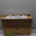 Outdoor Chair Cushions, Water-Resistant & Fade-Resistant, Patio Furniture Seat Replacement Chair Pads with Ties Zipper, Removable Cover, Non-Slip Bottom, Set of 6, 17 x 16 Inch, Light Grey