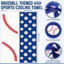 FuWeave 12 Pack Baseball Cooling Towels for Sports Teams Gifts 40 x 12 in Sport Cooling Towels Bulk Microfiber Ice Rags for Softball Soccer Baseball Party Favors, Swag Bags & Outdoor Workouts
