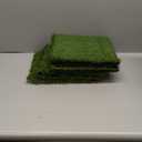 XLX TURF Artificial Grass Turf Tiles Interlocking Set 6 Pieces, Square Fake Grass Tiles Self-draining for Pet Indoor/Outdoor Flooring Decor, 12"x12", 8 Buckle Systerm