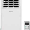 Mora by Hisense 5,000 BTU (DOE), 8,500 BTU (ASHRAE), Portable Air Conditioner, 3 Operating Modes (Cool, Dry, Fan), Cools up to 150 SF, Remote Control and Window Vent Installation Kit Included