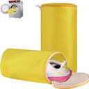 2 x Shoe Washing Machine Bag, Laundry Shoe Bag for Washer and Dryer, Yellow Sandwish Mesh, 2L(8x15in)