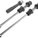 Alomejor Quick Release Lever Wheel Locking Skewers Road Bike Skewers Wheels Locking Security Quick Release Skewers (Black)