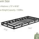 Twin Box Spring 5 Inch Low Profile Twin Size Box Spring Heavy Duty Metal Bed Support for Bed Frame,Stable Mattress Foundation with Cover,Anti Noise & Easy Clean (5 Inch-Twin)