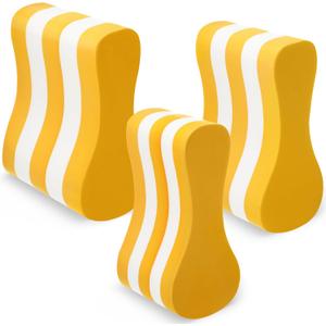 Soulchen 3 Pack Swimming Pull Float, 3 Sizes EVA Swimming Kickboard Swim Buoy 5 Layer Training Leg Float Aid Pool Buoy for Lap Training, Combo Pull for Adults and Beginners Train