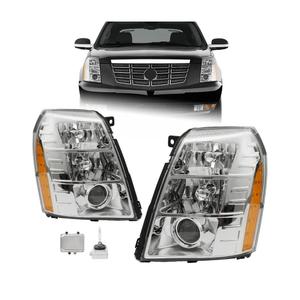 A Pair With Ballast HID/Xenon Headlight Assembly Fit for 2007-2014 Cadillac Escalade Headlamp HID Projector Left Driver and Right Passenger Side With Bulbs GM2503348 20806109 25897648