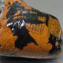 SOCHOW Halloween Jacquard Throw Blanket, Fuzzy Soft Cozy Warm Pumpkin Ghost Fall Decor Holiday Blanket for Couch, Sofa and Bed, 50 x 60 Inches, Orange/Black