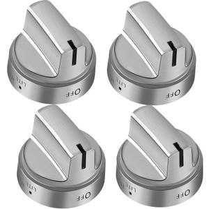 TOMOON WB03X24818 Stove Knob Replacement for G.E Range Cooktops -Stainless Steel Gas Stove Knob for JGB645EEK1ES JGB660EEJ1ES JGB700EEJ1ES JGB700SEJ1SS - 4 Pack