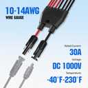 ECO-WORTHY Integrated Solar Connector 2-8 Y Branch Parallel PV Adapter Cable Wire Plug Tool Kit for Solar Panel(M/FFFF+F/MMMM)