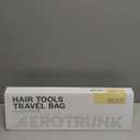 Aerotrunk Hair Tools Organizer - Hot Hair Tools Travel Bag with Heat Resistant Mat, Large Capacity Pouch for Flat Irons, Curling Wands, Hair Dryers - Beige