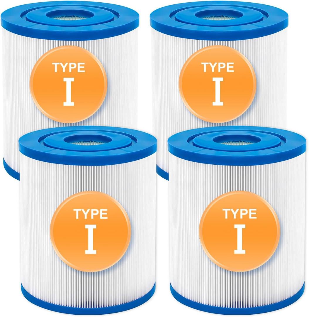 KGC Type I Pool Filter Cartridge, 3.1 x 3.5 inch Size 1 for 58093, Replacement Filter Cartridge for 300/330 Gal/H Filter Pump, for Summer Waves Above Ground Pool Pump