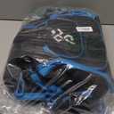 Ski Boot Bag - 65L Padded, Waterproof Ski Travel Backpack for Gear & Accessories (Black blue)