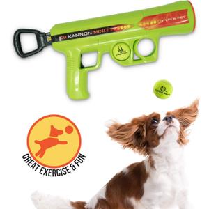 Hyper Pet MINI K9 Kannon Dog Ball Thrower Launcher for Dogs (Small Breeds Up To 20 Pounds), Includes One Hyper Pet 2 Inch Tennis Ball