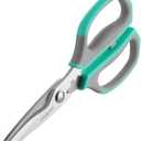 HAUSHOF Kitchen Scissors for Food, Heavy Duty Kitchen Shears, Sharp Stainless Steel Shears with Soft Grip, U-Groove Design, 8-1/4" Food Scissors for Meat, Vegetables, Fine Bones