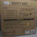 29"-45" Baby Gate for Stairs & Doorways, Auto Close Dog Gate Indoor, Black 29-45"Wide, 30"Tall
