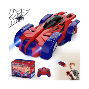 FirYawee Wall Climbing Remote Control Car, 360° Rotating RC Stunt Car with Headlight, Rechargeable RC Cars Toys for 3 4 5 6 7 812 Year Old Boys Girls Kids