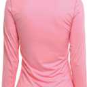 Womens Cozy Honey Long Sleeve Rashguard 50+ Uv Protection Skin Guard (Pink, XL)