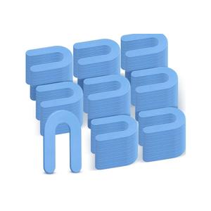 Thyle 1500 Pcs Horseshoe Shims Tile Spacers Blue Tile Spacers 1/16 Inch Structural U Shape Plastic Shims for Leveling