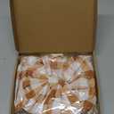 2 Pcs Orange Buffalo Plaid Wreath Bow Front Door Hanger 19.6'' x 11.8'' Cute Bow Wreath Accessories Xmas Party Yard Doorway Indoor Outdoor Wall Decoration