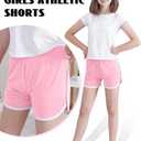 3 Packs Girls Athletic Shorts Toddler Soccer Running Active Dolphin Dry-Fit Kids Gym Workout Performance Shorts Assorted 6-7 Y