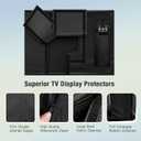 REDRICH 600D Heavy Duty Outdoor TV Cover for 40-43 inch TV, Upgraded Waterproof and Dustproof TV Screen Protectors with Zipper for Outside
