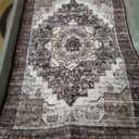 Indoor Boho Area Rug | Home Decor for Entryway, Bedroom, Living Room, Office, Kitchen | Non Slip, Soft, Printed Accent Rugs, 2x3