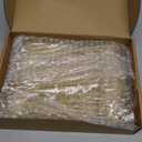 100 Pcs 40th Birthday Drink Stirrers Gold Glitter Cocktail Stirrers Plastic Swizzle Sticks 7.5 Inch Fall Birthday Cupcake Toppers Sticks Bulk for Coffee Bar Cake Pops Christmas Party Favor