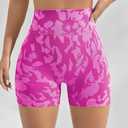 3 Packs Workout Gym Biker Shorts Women, High Waisted Tummy Control Yoga Shorts for Women Running Gym and Workout (L)