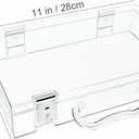 Clear Hinged Plastic Containers,Keepsake Storage Boxes Plastic,Display Case Use for Storage and Organization Jewelry,Tools, Office supplies,Pet supplies, DIY materials,Use as handbags
