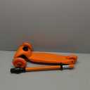 Orange Mini 3 Wheel Scooter for Kids  Lean-to-Steer with LED Light-Up Wheels, Adjustable Handlebar, Wide Anti-Slip Deck, Smooth PU Wheels, Rear Foot Brake  Toddler Scooter for Ages 2+