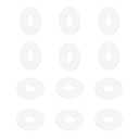 MECCANIXITY PTFE Flat Washers, 12Pack 25mm OD 10mm ID 3mm Thick Sealing Spacer Gasket Ring for Faucet Pipe Hose Bolt Machinery, White