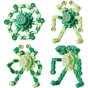 Gokeey St. Patrick's Day Decorations Transformable Fidget Spinners for Kids and Adults Stress Relief Sensory Toys for Boys and Girls Fingertip Gyros for Party Favors Birthday Gifts for Kids