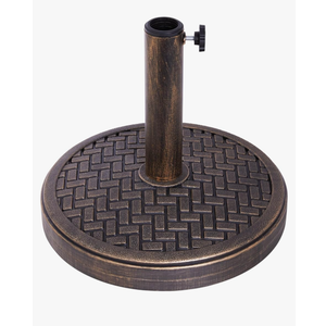 Backyard Expressions 26.5 Lb Umbrella Stand, Patio Umbrella Base, 15 in Diameter