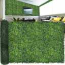Artificial Ivy Privacy Fence Screen: 120"x 40" (33.5 SQFT) UV-Anti Faux Boxwood Roll Grass Wall Panels for Patio Balcony Privacy, Garden, Backyard Greenery Wall Backdrop Decor