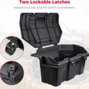 KEMIMOTO PRO XP Cargo Box 73QT Compatible with 2020-2026 Polaris RZR PRO XP/4 2022-2024 RZR Turbo R/4, 2025-2026 Pro S UTV Rear Storage Gear Tool Bed Box Polyethylene Two Lockable Latches 2883751