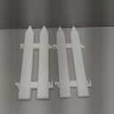 ELECLAND Garden Fence with 6 Pieces Fence Insert White Plastic Fence Garden Picket Fence Edgings Lawn Flowerbeds Plant Borders Decorative Garden Yard (12)