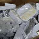 [12-Pack] Invisible Baby Proofing Cabinet Locks - No Drill Child Safety Drawer Latches - Adhesive Childproof Latch for Cabinets, Kitchen & Furniture - Secure Toddler & Infant Safety No Tools Required (White)