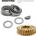 EATAKWARD MTD Troy-Bilt Horse Tiller Tine Shaft Worm Gear Replacement Kit, Replaces GW-11527 11527 GW-1064 1064