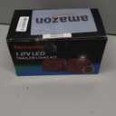 IP67 Submersible LED Boat Trailer Lights Kit, 12V Waterproof Tail Stop Brake Marker Lamps with 25' Wiring Harness & License Plate Light, Marine Trailer Accessories (Lights Kit)