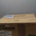 SAILUN 116Gal/464Qt Stackable Storage Bins Folding Collapsible Storage Bins with a Lid, Closet Organizers and Storage,Black 26" W x 17" D x 56.7" H