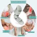 Estinko Plantar Fasciitis Night Splint Adjustable Night Splint for Plantar Fasciitis Women & Men, Relieve Heel Pain, Achilles Tendonitis, Drop Foot Support Gray Extra Large