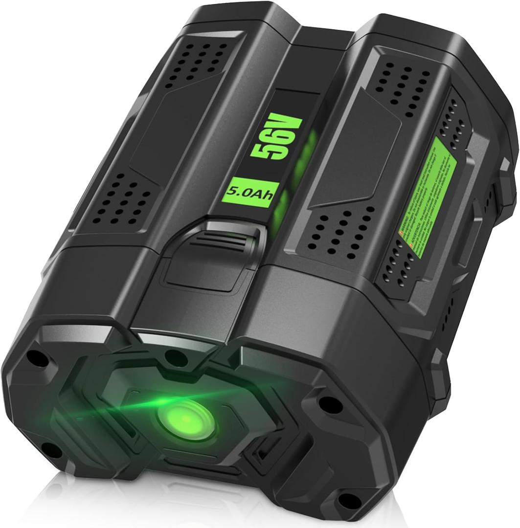 56 Volt 5000mAh High Capacity Replacement for EGO 56V Battery Compatible with EGO Lithium Battery Power Tools Compatible with BA2800 BA4200 BA4200T BA1400 BA1400T BA2240 Cordless Power Tool(Black)