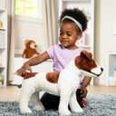 Melissa & Doug Giant Jack Russell Terrier - Lifelike Stuffed Animal Dog (Over 12 inches Tall), 16.55 x 15.75 x 6.3